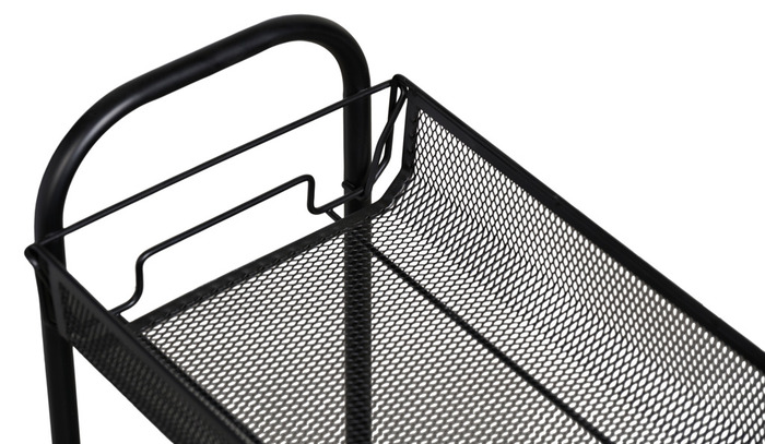 Rullevogn m/4 kurve sort - DAY